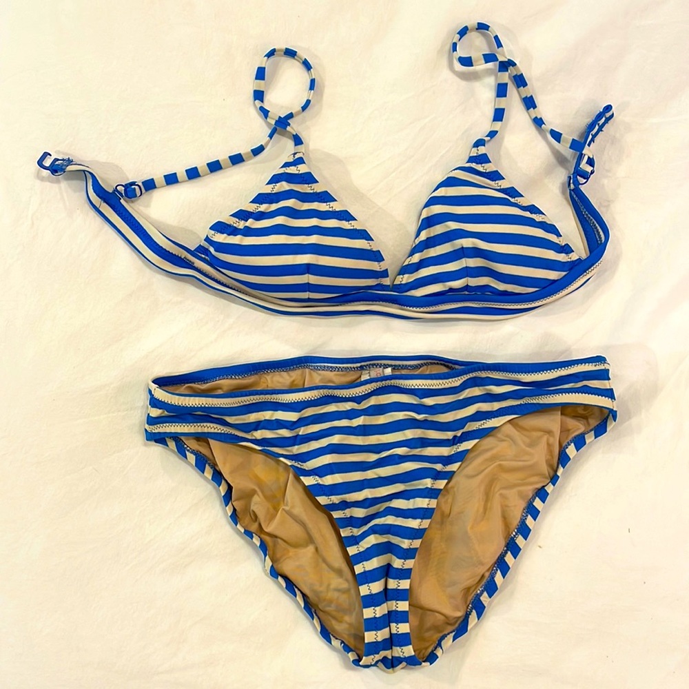 Striped bathing suit